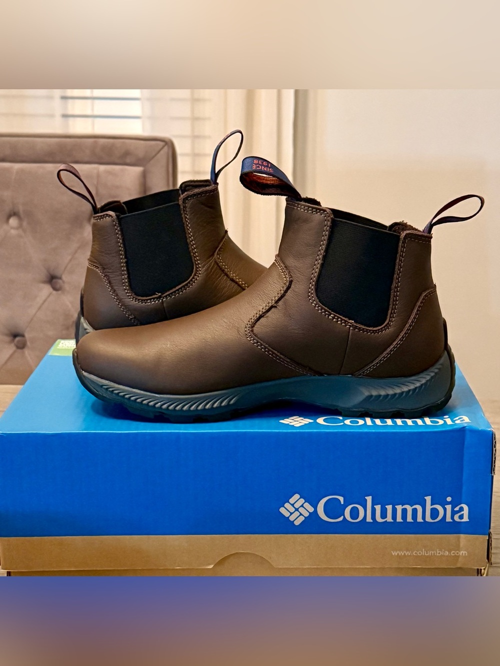 🚨Columbia Men’s Landroamer Leather Scout Boots | Espresso ~ Sz. 8.5 (NWB) - Picture 3 of 7